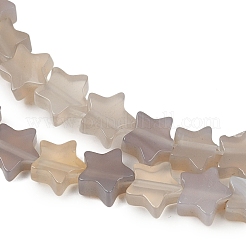 Natural Grey Agate Beads Strands&nbsp;G-U021-B01-02