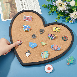 Wall Mounted Brooch Jewelry Display Cork Tray&nbsp;AJEW-WH0016-26B