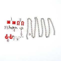 Alloy Car Tow Hook Trailer Chain Set&nbsp;FIND-WH0067-84