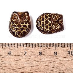 Owl Glass Beads&nbsp;GLAA-T025-65M-03