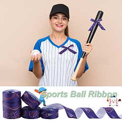 6 Styles Baseball Theme Polyester Ribbon&nbsp;OCOR-GA0001-97