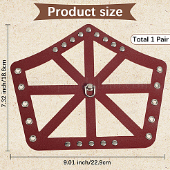 Adjustable PU Leather Cord Bracelet with Wax Cord&nbsp;AJEW-WH20064-34B