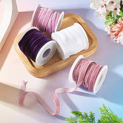 40 Yards 4 Colors Single Face Velvet Ribbon&nbsp;SRIB-TA0001-35C