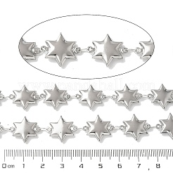 304 Stainless Steel Star Link Chains&nbsp;CHS-Z004-01P