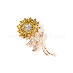 Flower Rhinestone Brooch&nbsp;PW-WGE33ED-01