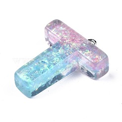 Transparent Epoxy Resin Pendants&nbsp;CRES-S364-002T