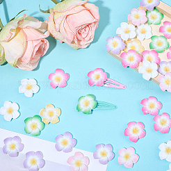 Plumeria Flower Opaque Resin Cabochons&nbsp;CRES-BM0001-01B