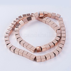 Electroplate Non-magnetic Synthetic Hematite Beads Strands&nbsp;G-K250-08A-RG