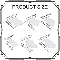 6Pcs 6 Styles Acrylic Mirror&nbsp;AJEW-GO0002-06