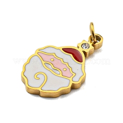 Christmas Theme Ion Plating(IP) 304 Stainless Steel Pendants&nbsp;STAS-O005-01C-G