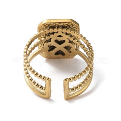 304 Stainless Steel Open Cuff Ring Components&nbsp;STAS-F301-26G