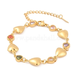 304 Stainless Steel Link  Bracelets for Women&nbsp;BJEW-U026-02A-G