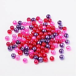 Valentine's Mix Glass Pearl Beads Sets&nbsp;HY-X006-6mm-10