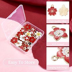 60Pcs 10 Styles Alloy Enamel Pendants&nbsp;ENAM-TA0003-74