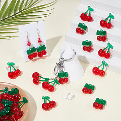 30Pcs 2 Styles Transparent Acrylic Pendants&nbsp;OACR-UN0001-20