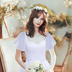 Polyester Mesh Shoulder Sleeves for Bride&nbsp;AJEW-WH0596-885B