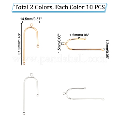 20Pcs 2 Colors Rack Plating Brass Pendants&nbsp;KK-PH0009-42