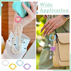 28Pcs 14 Colors Baking Paint Zinc Alloy Spring Gate Rings&nbsp;FIND-TA0010-21
