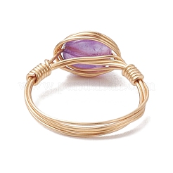 Nuggets Natural Gemstone Finger Rings&nbsp;RJEW-JR00696