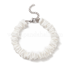 Natural Shell Fragment Irregular Beaded Bracelet & Necklace & Anklet&nbsp;SJEW-JS01264