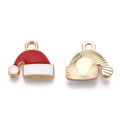 Golden Plated Alloy Enamel Charms&nbsp;X-ENAM-T009-96-RS
