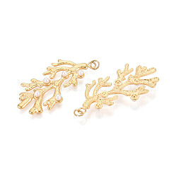 304 Stainless Steel and ABS Imitation Pearl Pendants&nbsp;STAS-T069-86