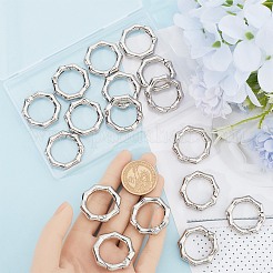 20Pcs Zinc Alloy Spring Gate Rings&nbsp;PALLOY-SP0001-11