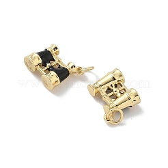 Brass Enamel Pendants&nbsp;KK-P325-23G-01