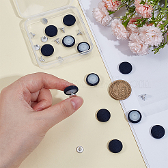 12Pcs Cotton Covered Iron Buttons&nbsp;BUTT-BC0001-17A