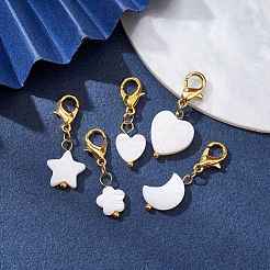Natural Freshwater Shell Pendants Decorations&nbsp;HJEW-JM01582-02