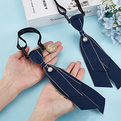 Adjustable Polyester Necktie with Resin for Women and Girls&nbsp;AJEW-WH0800-02B