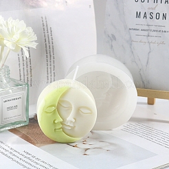 DIY Human Face Shape Sun Moon Eclipse Candle Silicone Molds&nbsp;PW-WG76860-01