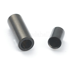 304 Stainless Steel Magnetic Clasps with Glue-in Ends Ion Plating(IP)&nbsp;STAS-O148-09C-EB