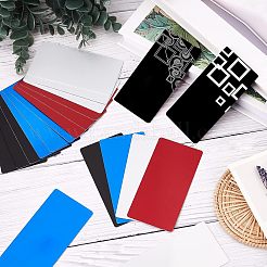 20Pcs 4 Colors Aluminium Blank Name Cards&nbsp;DIY-NB0005-92