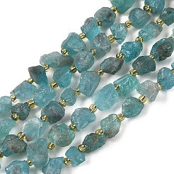 Raw Rough Natural Blue Apatite Beads Strands&nbsp;G-D101-A09