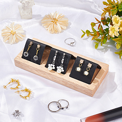 Wooden Earrings Display Tray&nbsp;EDIS-WH0021-01A