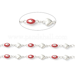 304 Stainless Steel Enamel  Link Chains&nbsp;STAS-H145-10A-P