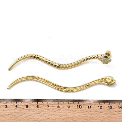 Brass Cubic Zirconia Stud Earrings&nbsp;LS-EJEW-K319-02G