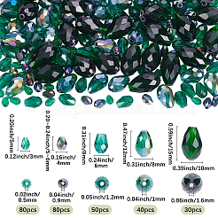 280Pcs 6 Styles Faceted Glass Beads Strands&nbsp;GLAA-SC0003-54