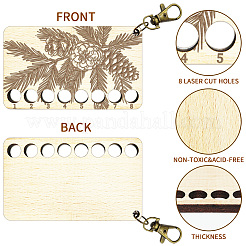  8-Position Wood Embroidery Thread Storage Trays&nbsp;TOOL-WH0056-029
