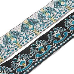 Ethnic Style Embroidery Polyester Ribbons&nbsp;OCOR-WH0077-29C