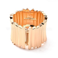 Grooved Irregular Wide Band Cuff Bangle&nbsp;BJEW-B049-04G