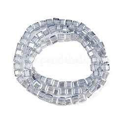 Electroplate Transparent Glass Beads Strands&nbsp;EGLA-B011-07A-PL04