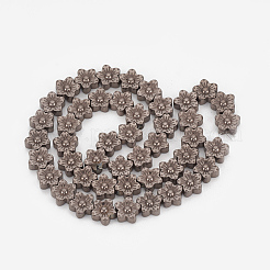 Electroplate Non-magnetic Synthetic Hematite Beads Strands&nbsp;G-T061-98H