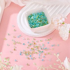 390Pcs 3 Colors Transparent Colours Glass Seed Beads&nbsp;GLAA-TA0003-76A