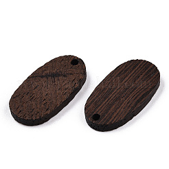 Natural Wenge Wood Pendants&nbsp;WOOD-T023-84