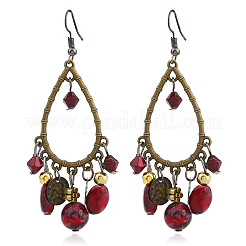 Ethnic Style Alloy Acrylic Dangle Earrings&nbsp;FS-WG2DA14-02