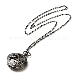 Alloy Glass Pendant Pocket Necklace&nbsp;WACH-S002-13B