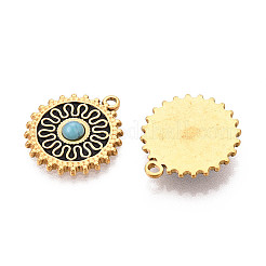 304 Stainless Steel and Natural Turquoise Pendants&nbsp;STAS-T070-08G