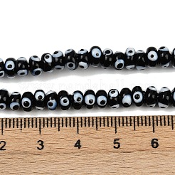 Handmade Evil Eye Lampwork Beads Strands&nbsp;LAMP-A007-02A-04